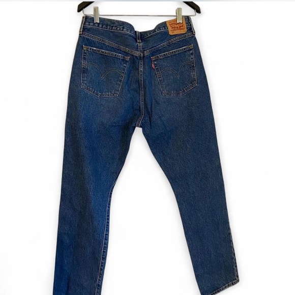 Levi's Iconic 501 Men's Blue Distressed Straight Jeans size 32 - Picture 5 of 8